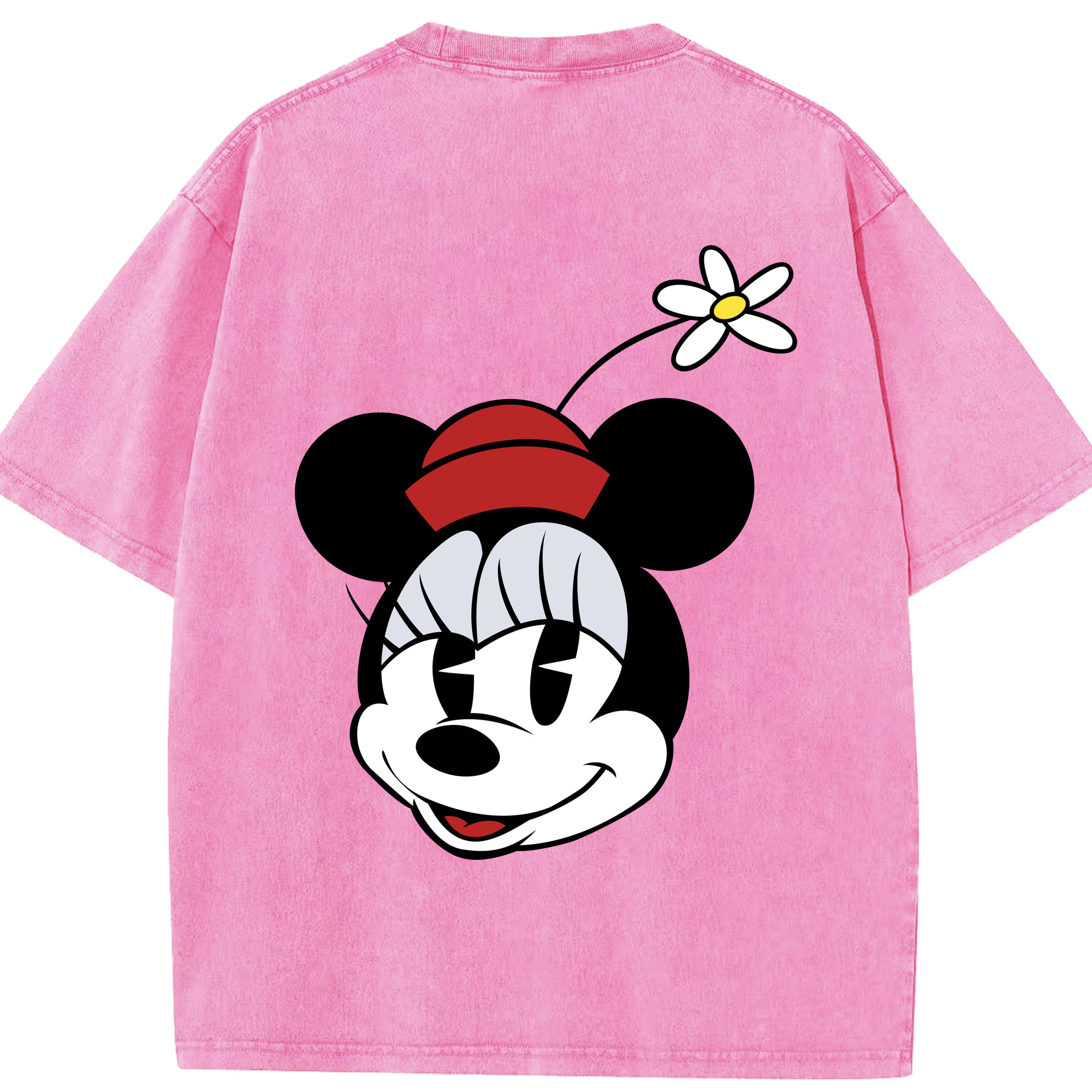 （画像用） ミッキーマウス Mickey Mouse 綿100% ヴィンテージ風 半袖Tシャツ（背面プリント）
